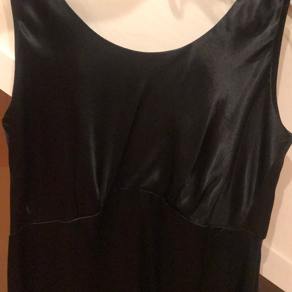Vintage Satin Black Rabbit Rabbit Rabbit Dress - Picture 6 of 6